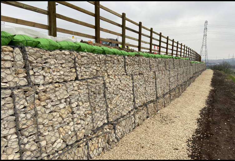 RETAINING WALL SUPPORTING A630