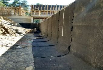DRENAGEM DE MURO EM CONCRETO