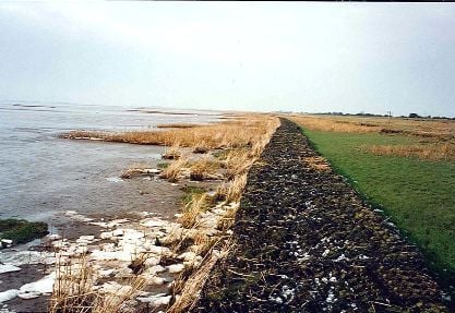 50 YEAR OLD GABION STRUCTURE, RIVER HUMBER
