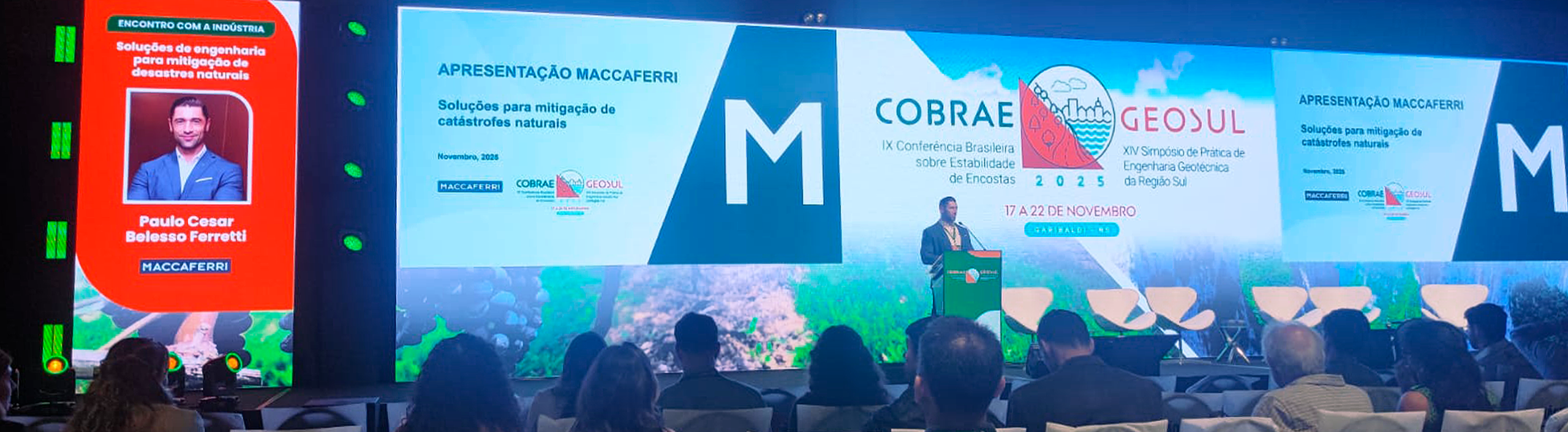 Maccaferri marca presença com patrocínio ouro no COBRAE & GEOSUL 2025 Maccaferri marca presença com patrocínio ouro no COBRAE & GEOSUL 2025