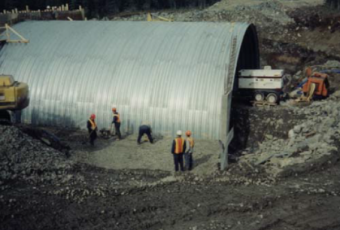 MSE HEADWALL FOR HIGHWAY CULVERT
