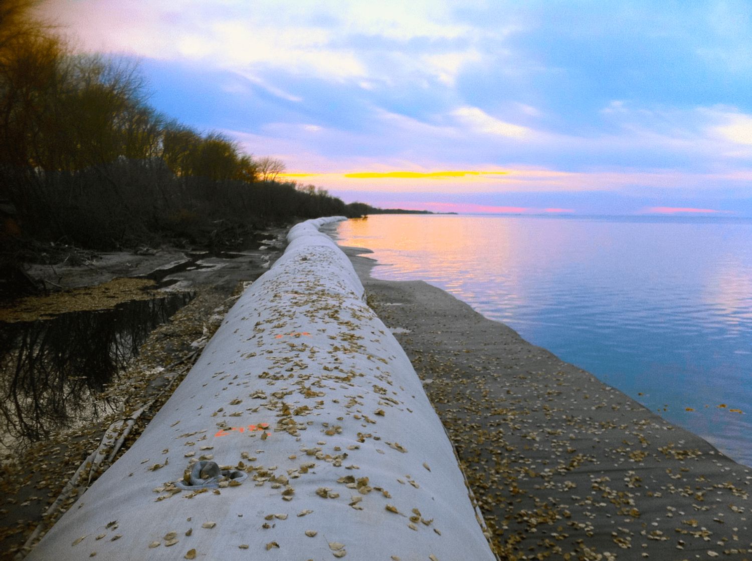 Přímořské aplikace geosyntetikou