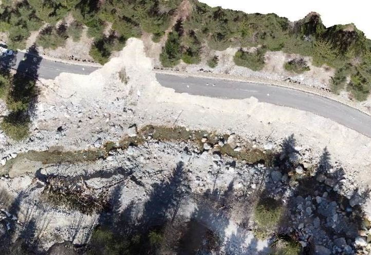 ROUTE D’ACCÈS AU BORÉON-TEMPÊTE ALEX OCTOBRE 2020 : GLISSEMENT 6
