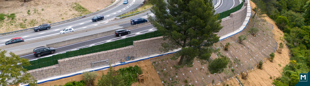 Maccaferri accompagne le réaménagement du diffuseur de Mougins – Autoroute A8, Mougins (06)