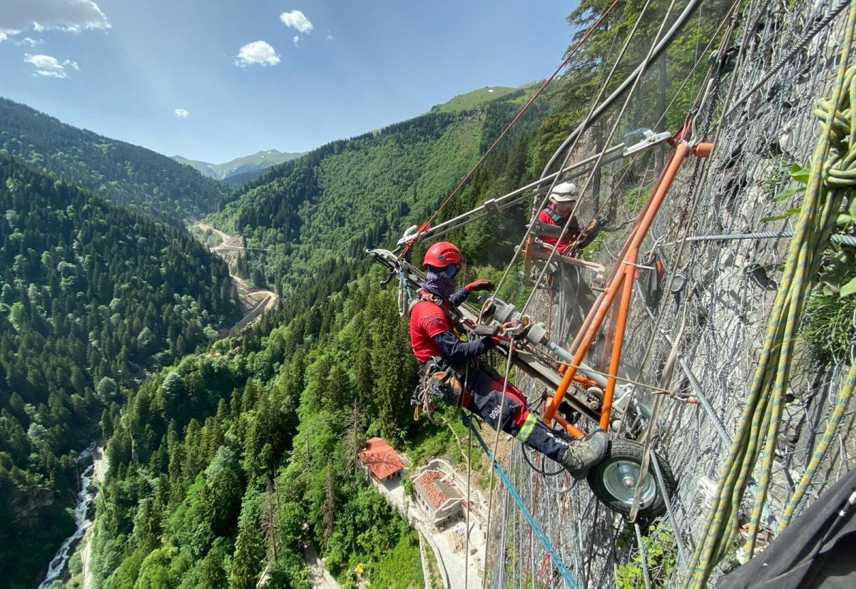 Drilling Operations Sumela Monastery