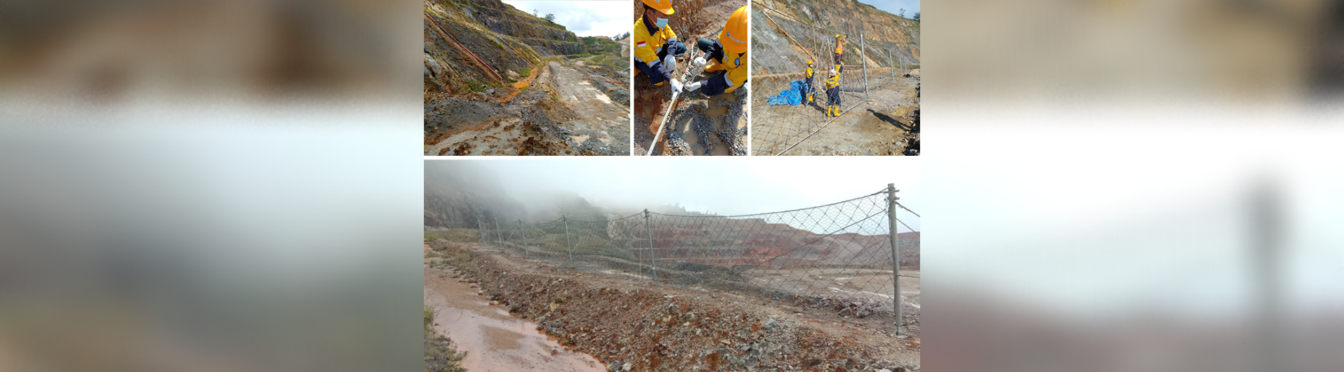 Rockfall Barrier Provides Safety for Mining Activities in the Martabe Gold Mine 