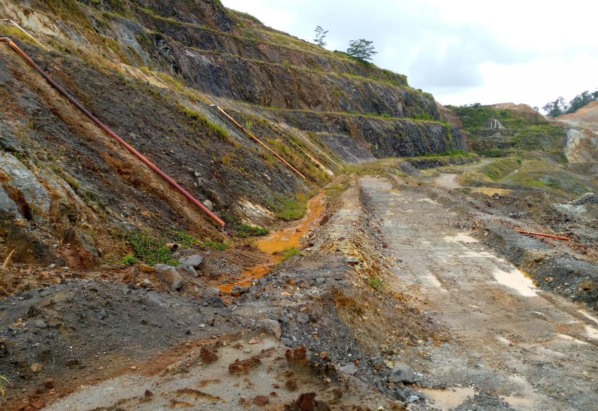 ROCKFALL BARRIER AT MARTABE GOLD MINE, SOUTH TAPANULI