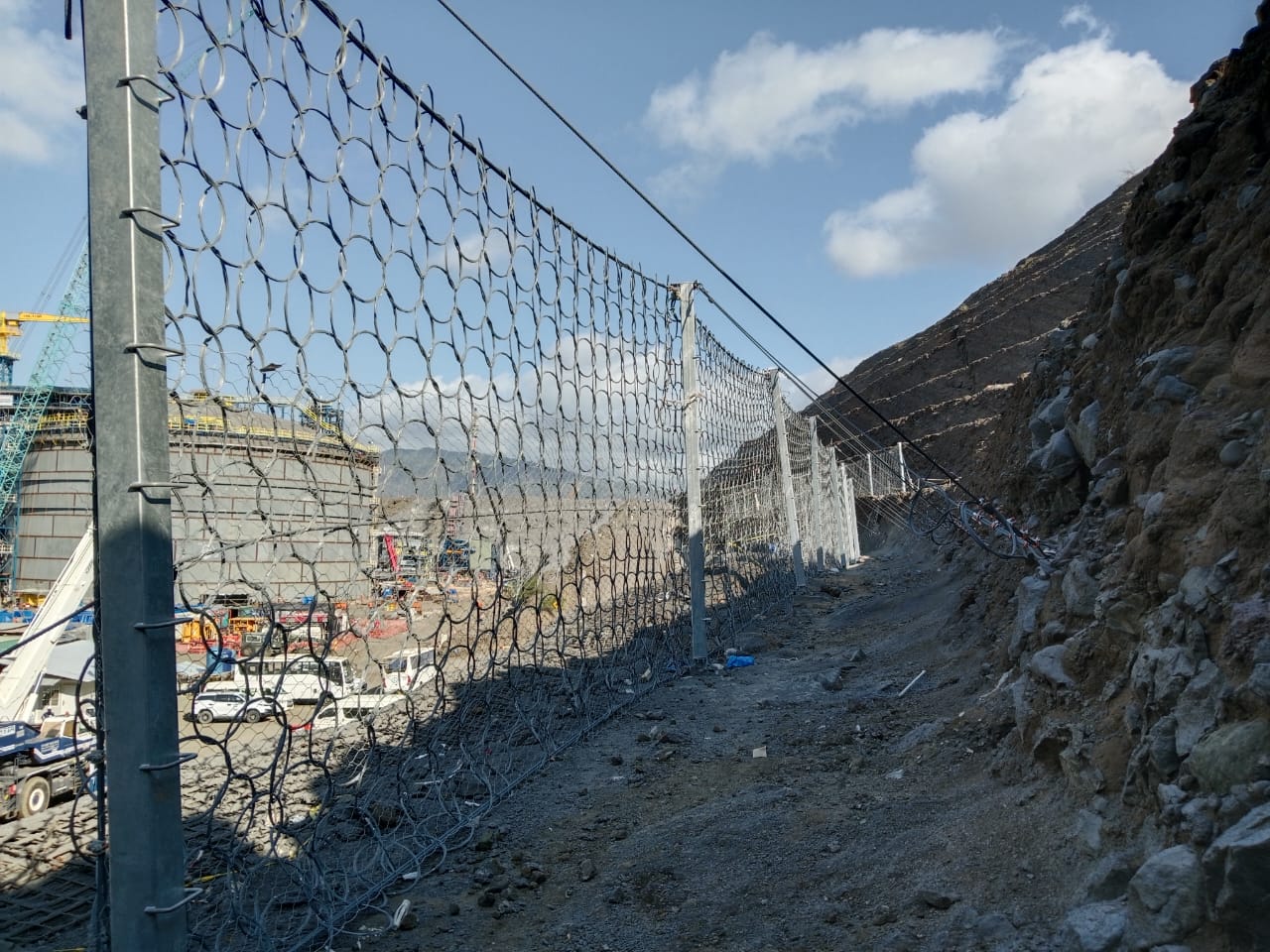 Rockfall Barrier Maccaferri to enhance safety and security for Amman Mineral workers