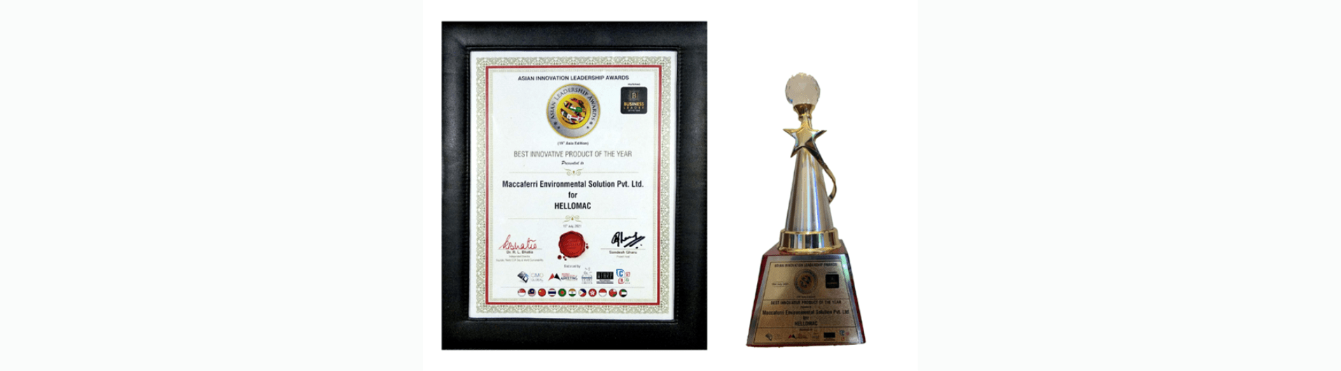 Maccaferri Environmental Solutions Pvt Ltd wins big at the 19th Asian Leadership Awards 