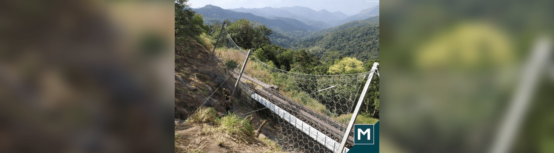 Maccaferri rockfall barrier installation at Southwestern Railway 
