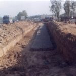 TERRAMESH REINFORCED SOIL WALL TO APPROACH A RAILWAY OVER BRIDGE (