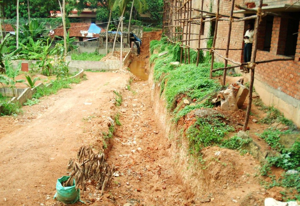 GABION WALL AT PANCHKARMA AYURVEDIC HOSPITAL