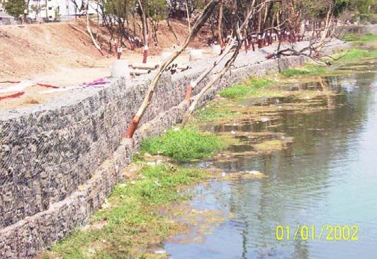 GABION RETAINING WALLS AT GODA PARK