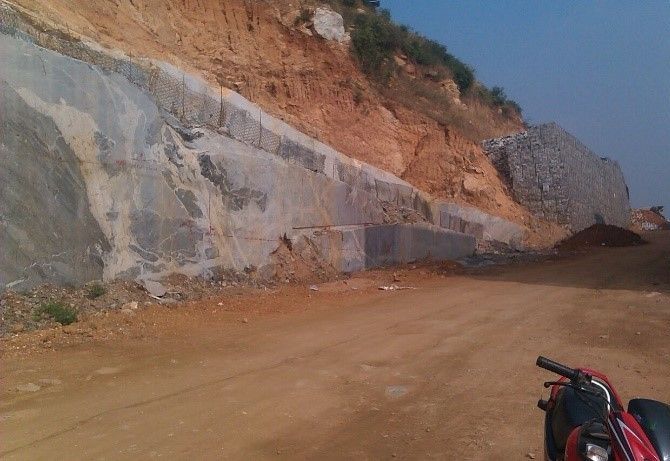 SLOPE STABILISATION- WALL NEAR CDP ROAD OF ‘THE PROMONT’ PROJECT