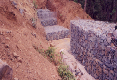 GABION WALLS AT AHMEDABAD VADODARA EXPRESSWAY