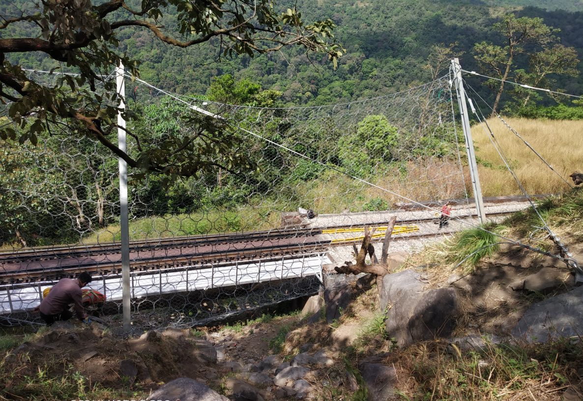ROCKFALL MITIGATION WORKS ALONG SOUTH-WESTERN RAILWAYS, KARNATAKA
