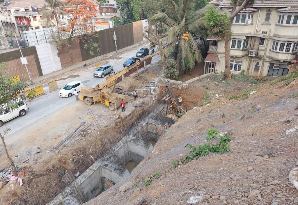 SLOPE PROTECTION – ALONG PEDDAR ROAD NEAR MALABAR HILL, MUMBAI