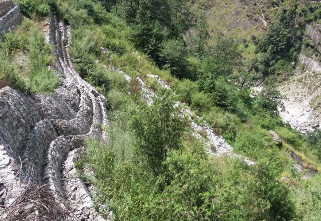 EROSION CONTROL MEASURES – VALLEY SIDE – HELANG, UTTARAKHAND