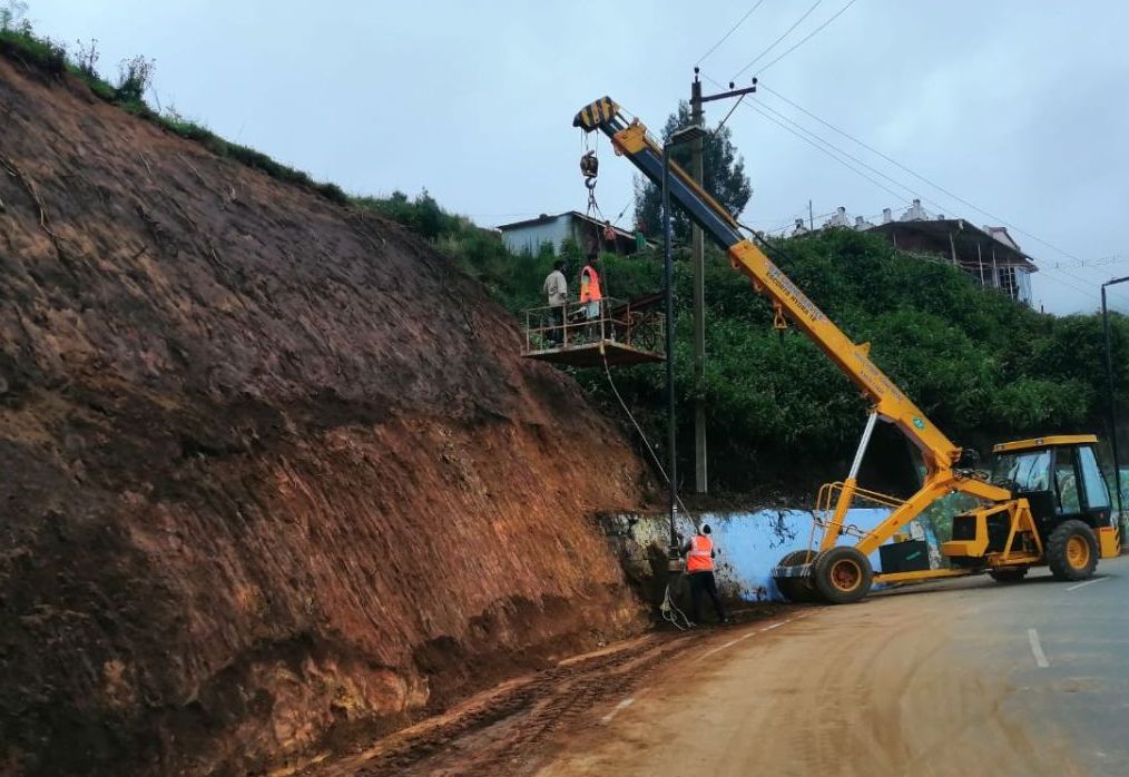 EROSION CONTROL TRIAL ALONG OOTY STATE HIGHWAY, TAMILNADU