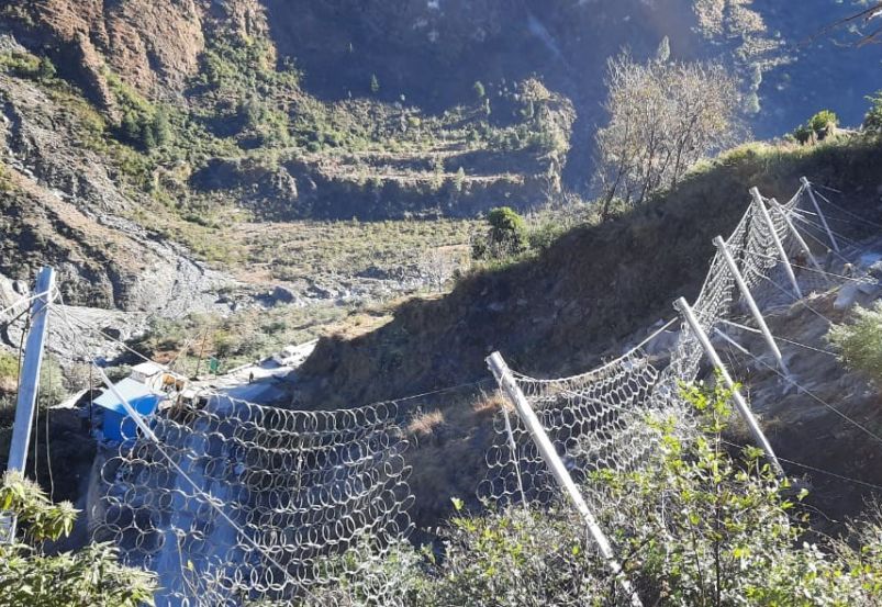 Rockfall Barriers at Patalganga Valley, Uttarakhand