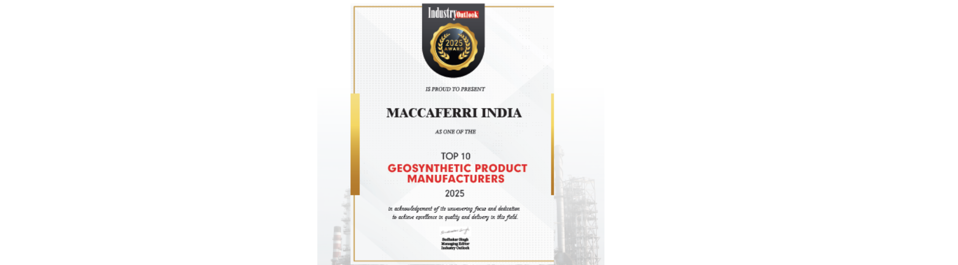 Maccaferri India – Top 10 Geosynthetic Product Manufacturers 2025