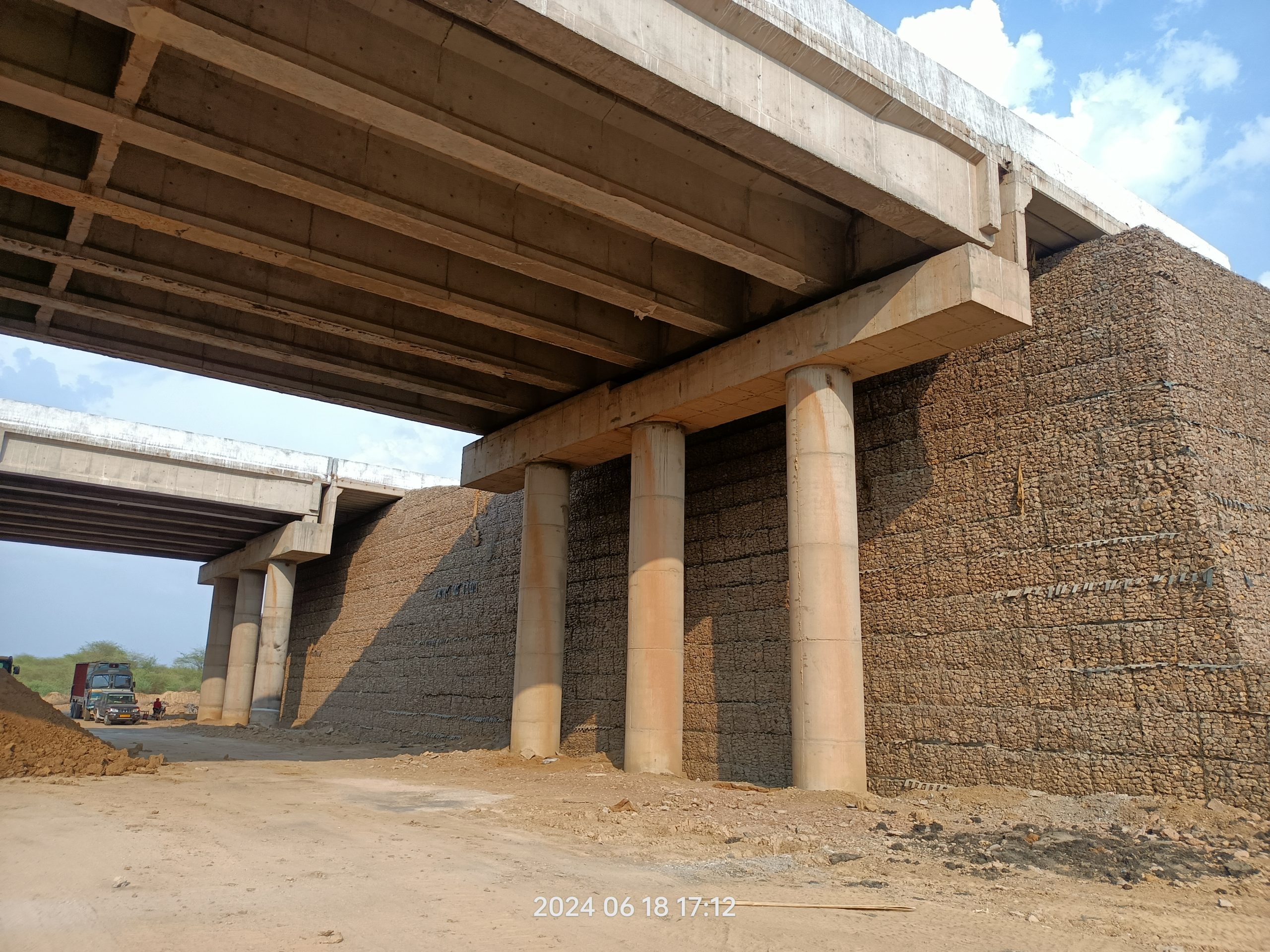 Reinforced Soil Wall Structure at NH148, Kota, Rajasthan
