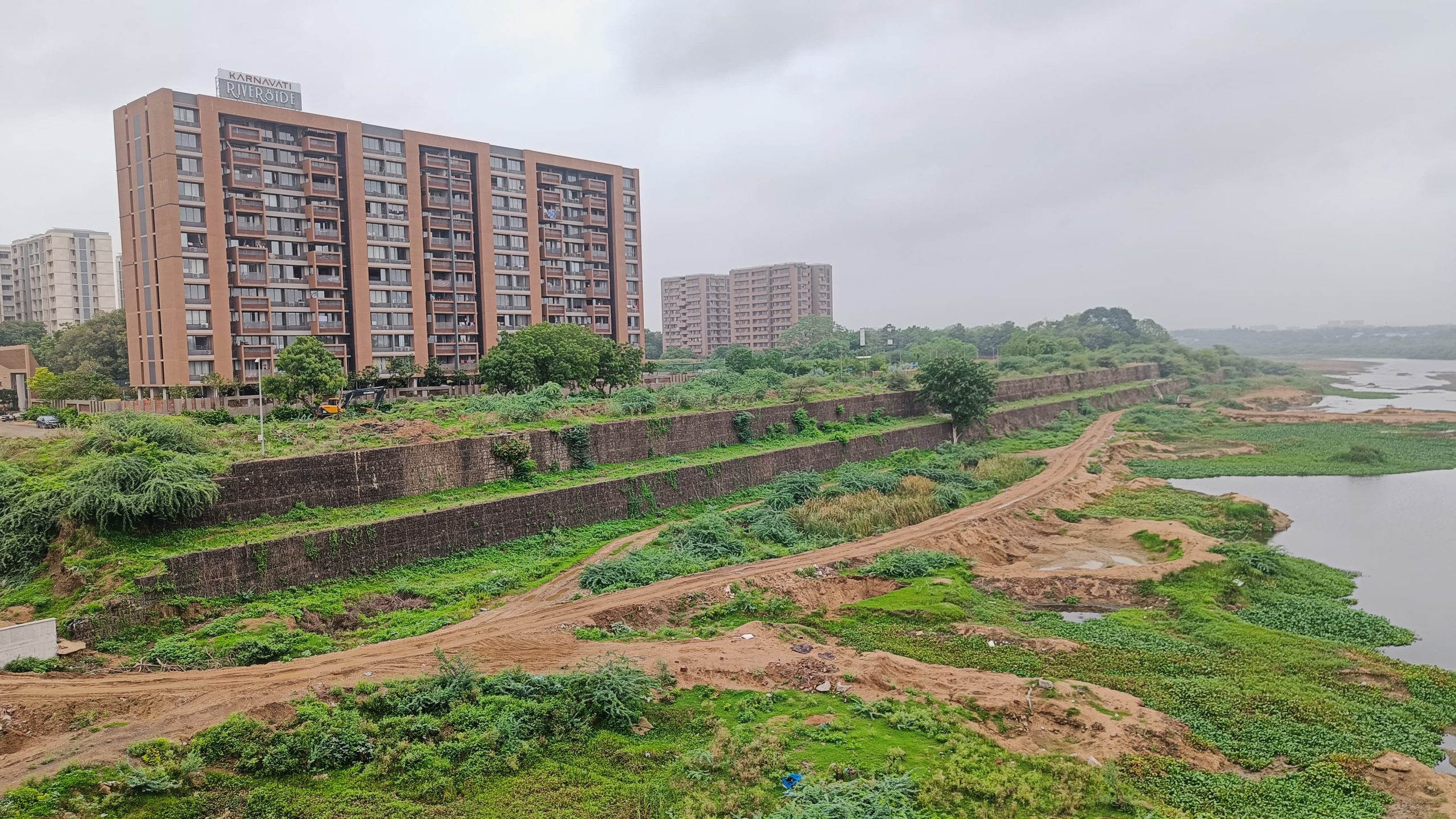 Sabarmati Riverbank Protection using Terramesh System