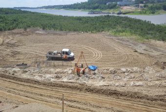 CONTENCIÓN A GRAVEDAD EN RIO NEGRO