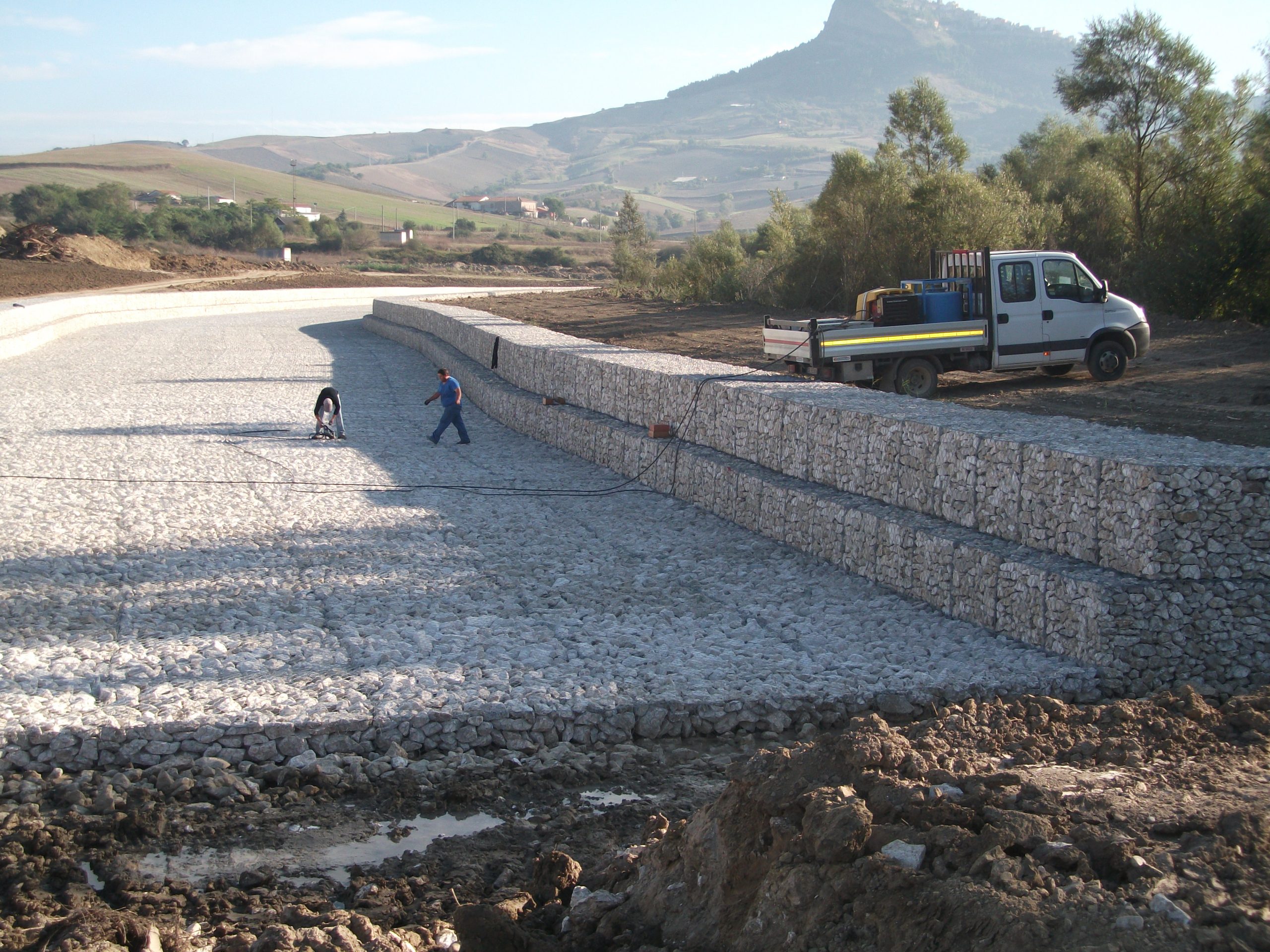 Gavión tipo colchón de Maccaferri