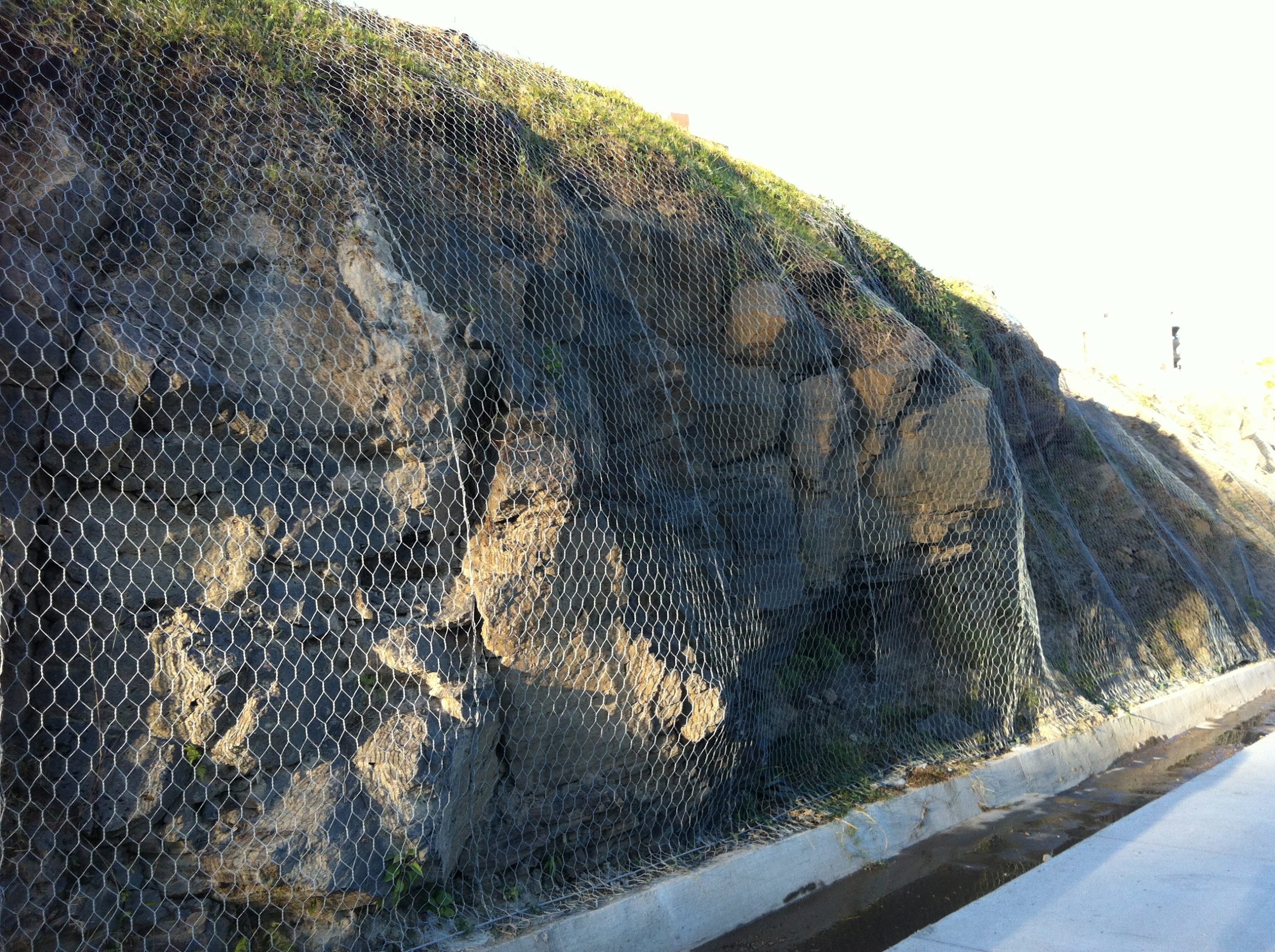 uso de malla doble torsión para el control de caída de rocas