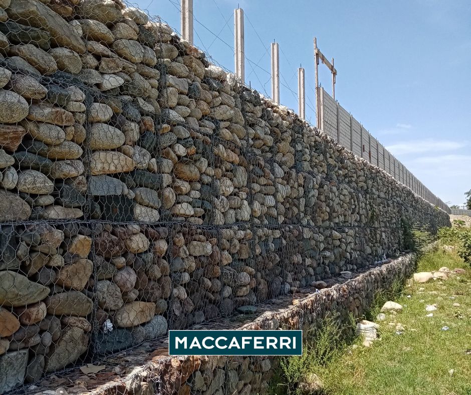 Muro de gaviones en río Choloma San Juan Textiles