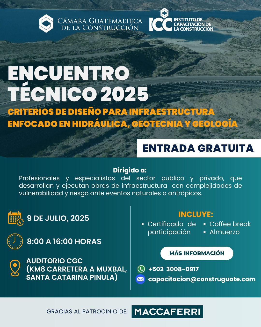 Encuentro Técnico 2025: Criterios de diseño para infraestructura_fecha y hora