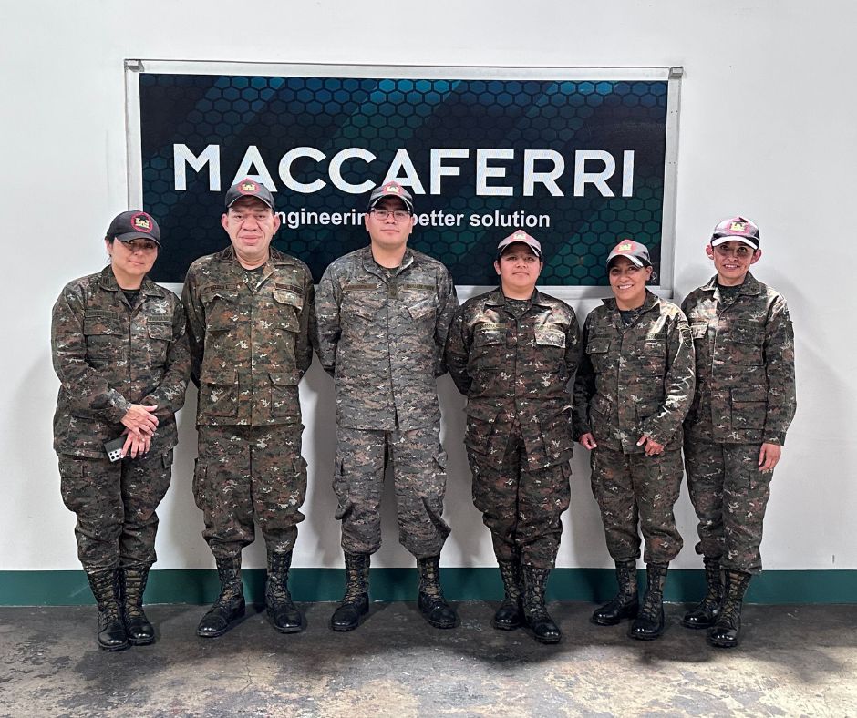 Ingenieros del ejércico de guatemala en Maccaferri