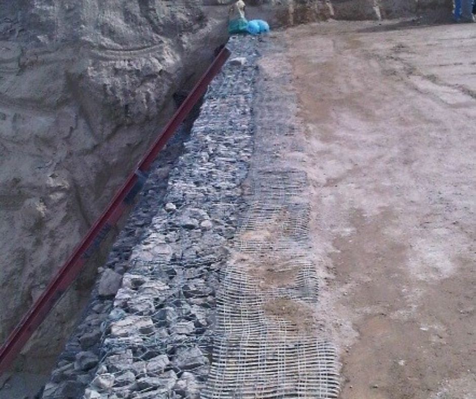 Aplicación de terramesh para muro de suelo reforzado