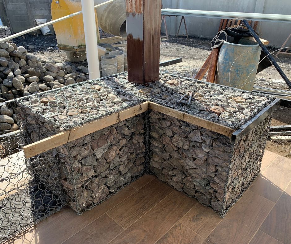 Colocación de gaviones en costa rica