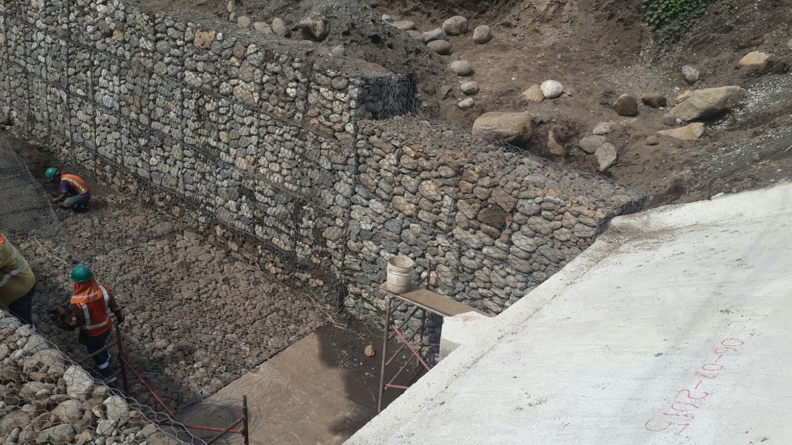 Gaviones en Guatemala