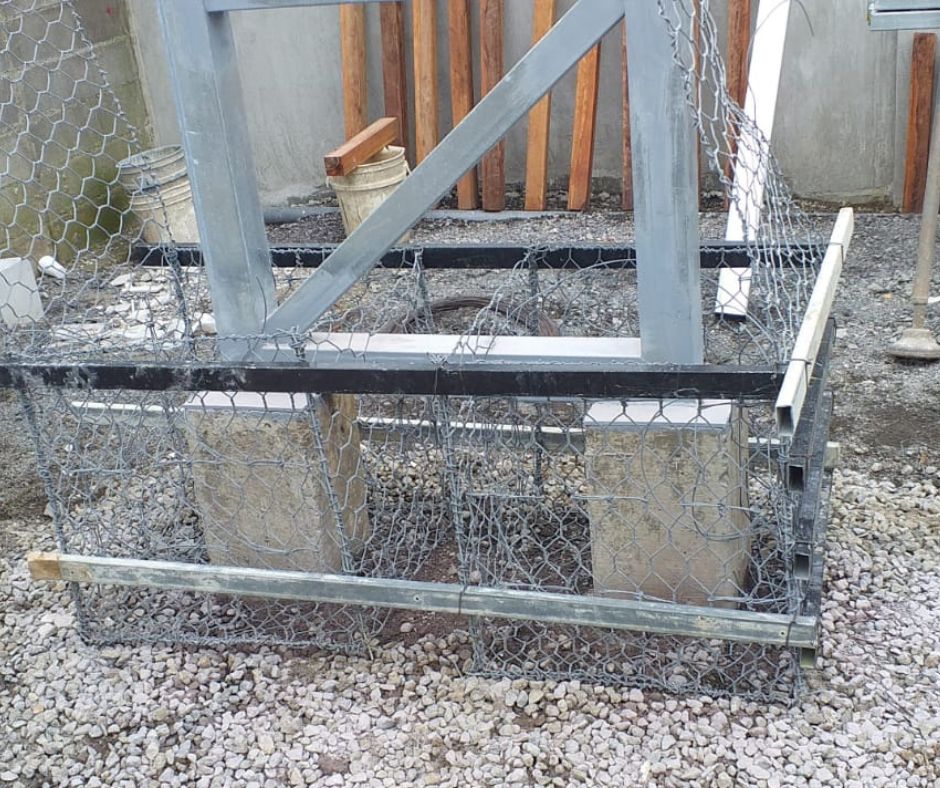 Malla de acero de los gaviones