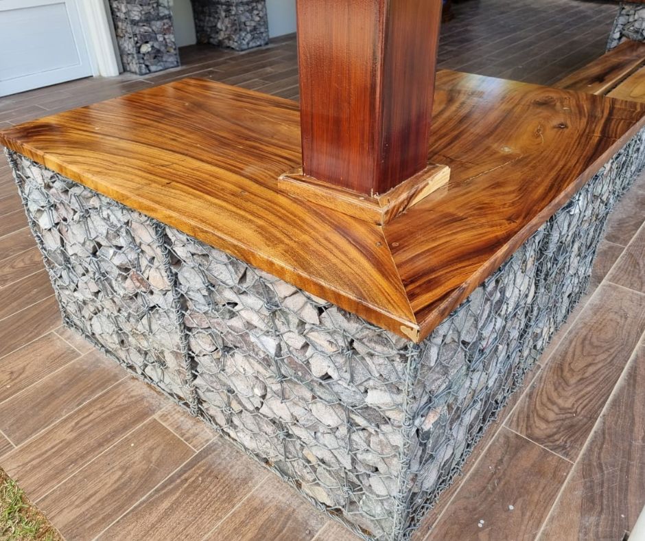 Uso de gaviones en casas