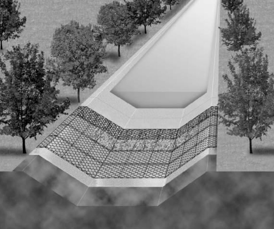 Gaviones colchón para revestimiento de canales