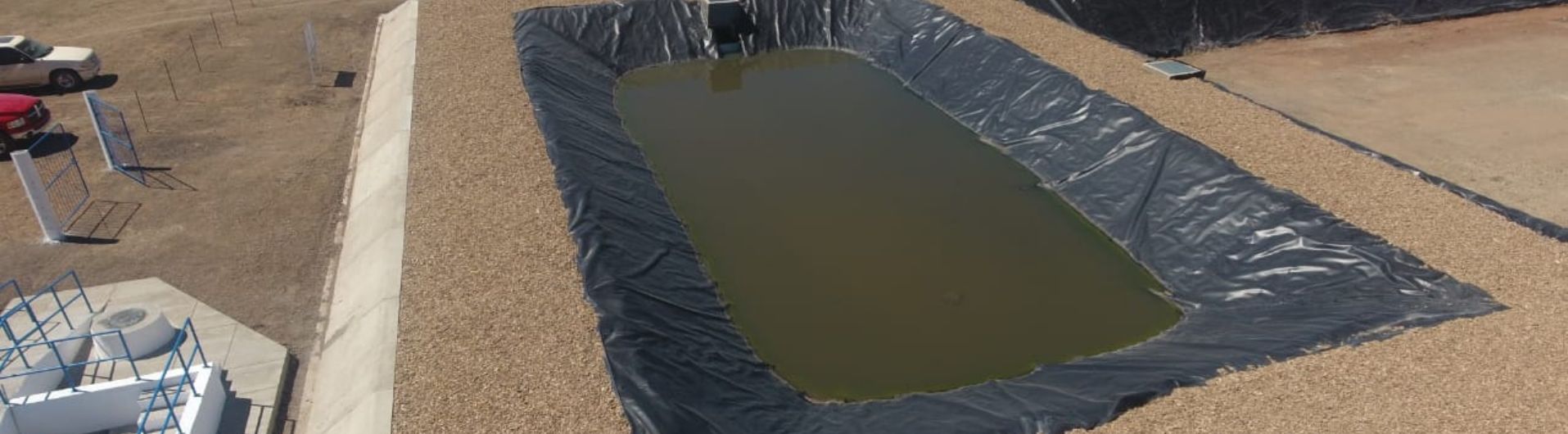Geomembrana para impermeabilización en planta de tratamiento