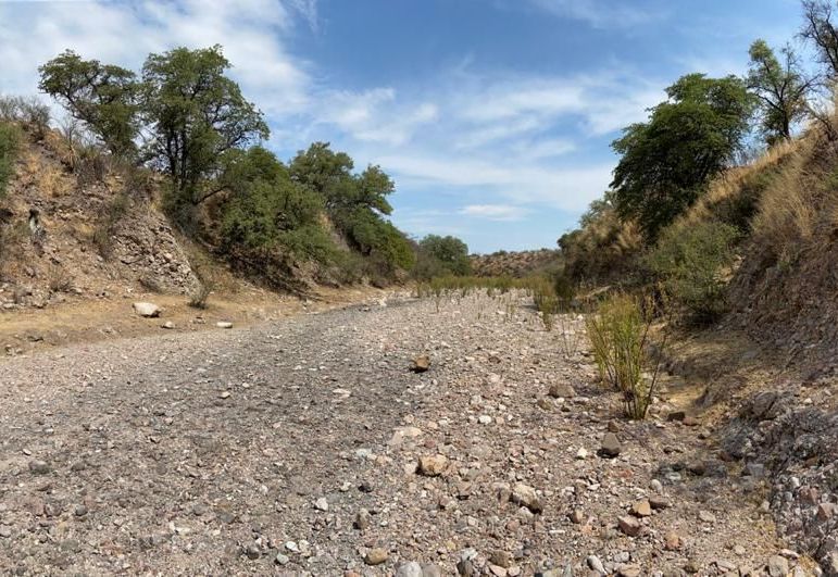 PRESA FILTRANTE EN EJIDO SIERRA AZUL 2DA ETAPA
