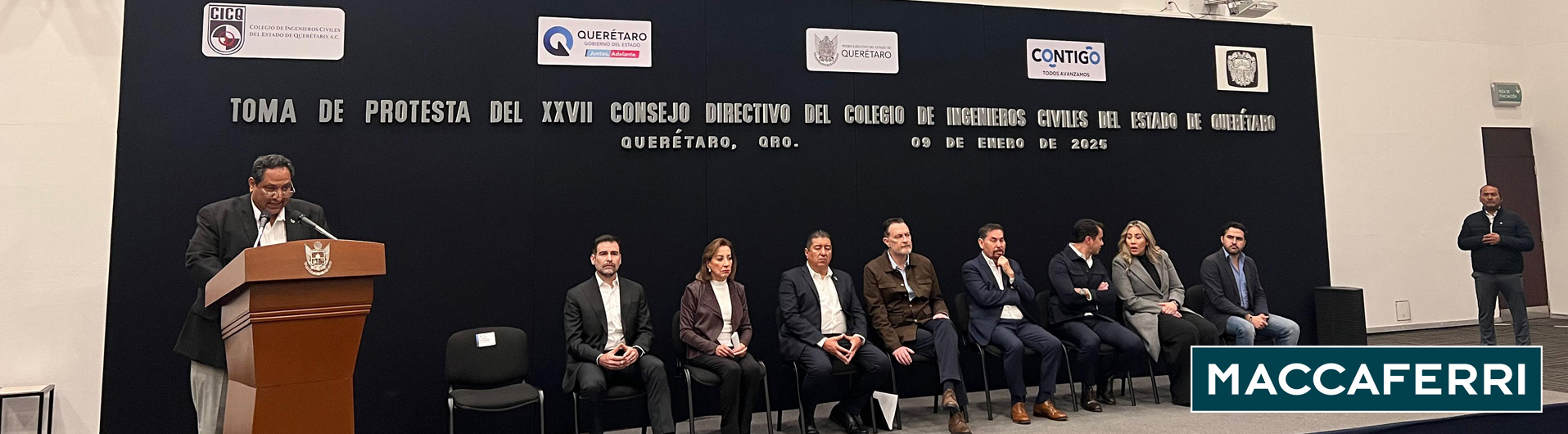 El ingeniero Pablo Talamantes asumió su cargo como nuevo presidente del CICQ