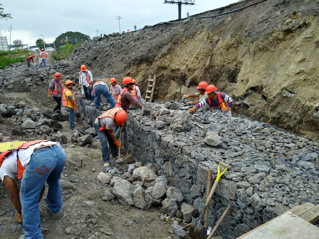 Piedra para llenar los gaviones