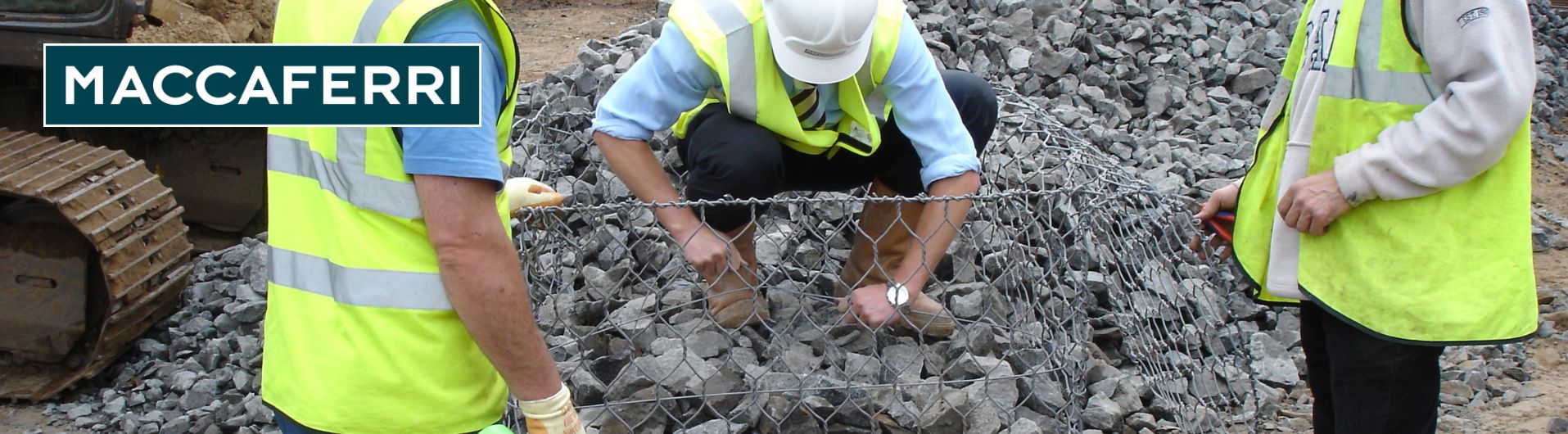 ¿Qué piedra se usa para el relleno de gaviones? 