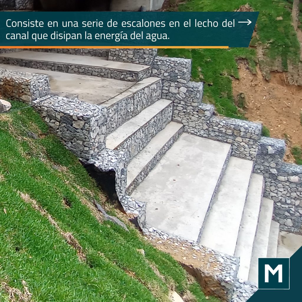 Estructura de una escalera disipadora