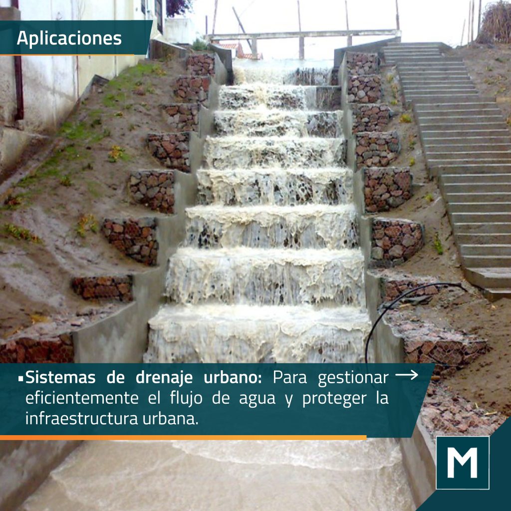 Gestionar agua en sistemas de drenajes con gaviones