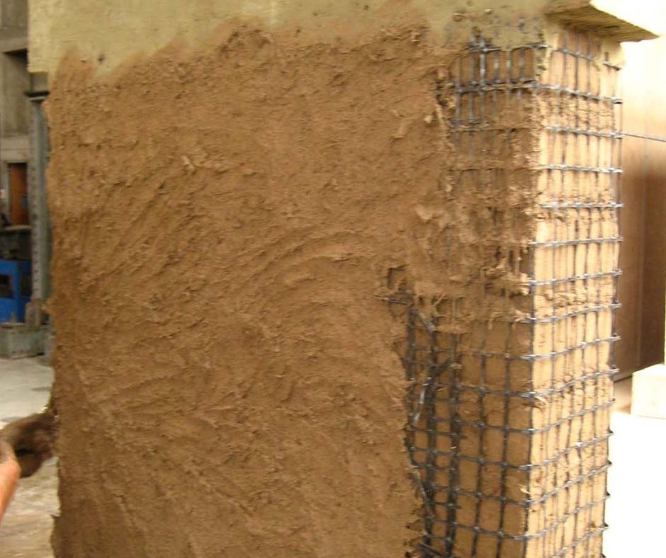 Uso de geomallas en muros de adobe