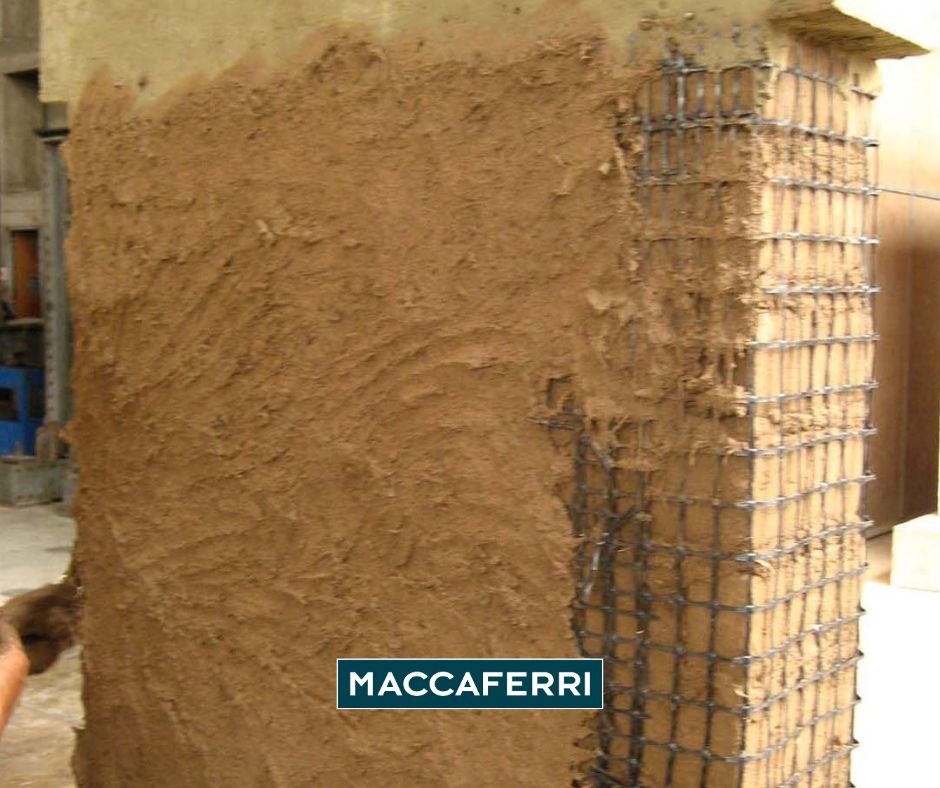 uso de las geomallas en muros de casas