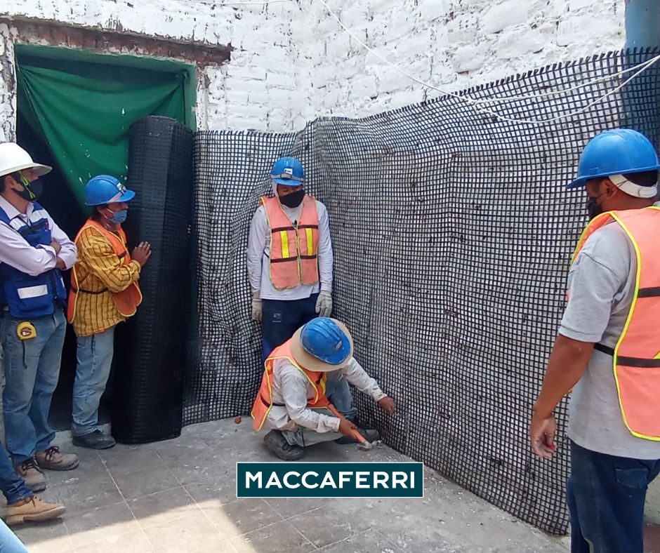 usos de las geomallas en casas