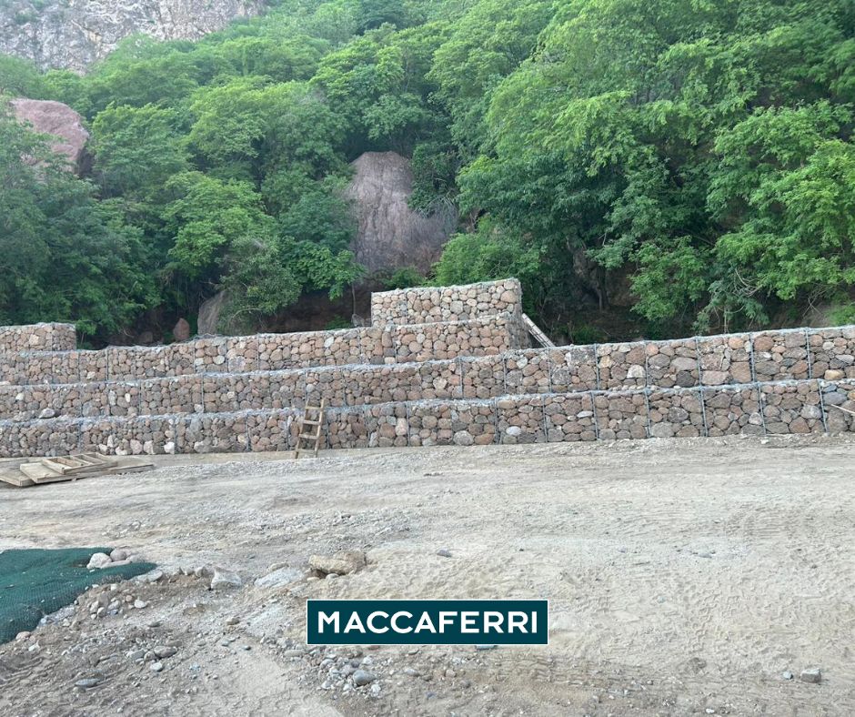Gaviones para muro alcancía en hidroeléctrica Huites